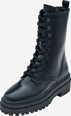 EDITED - Botines con cordones 'Udale' en negro: frente