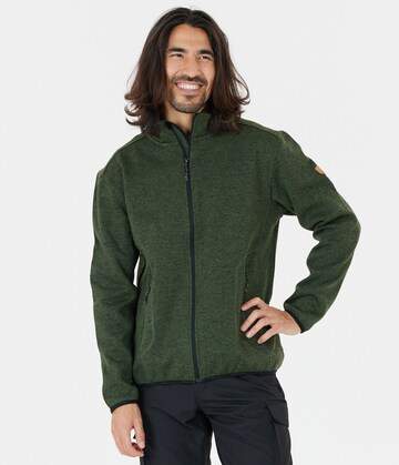 Whistler Fleece Jacket 'Samton' in Green: front