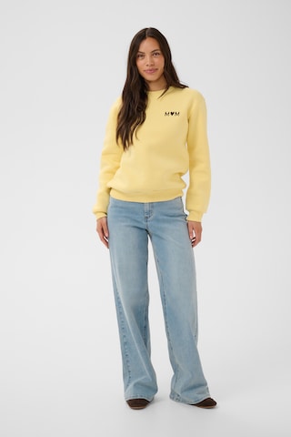 Sweat-shirt Kaffe en jaune