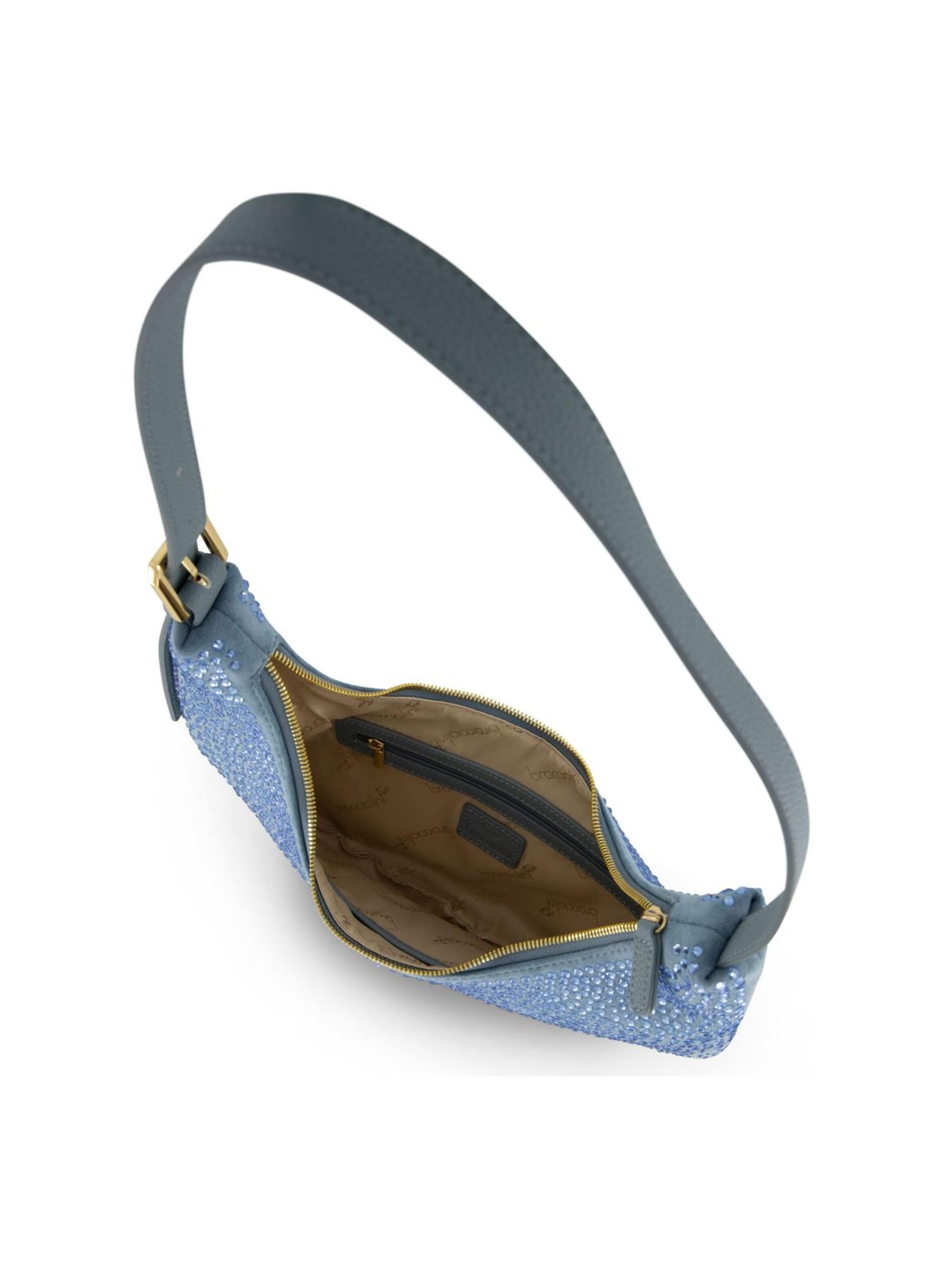 Borsa a spalla 'Beth Strass' di Braccialini in blu