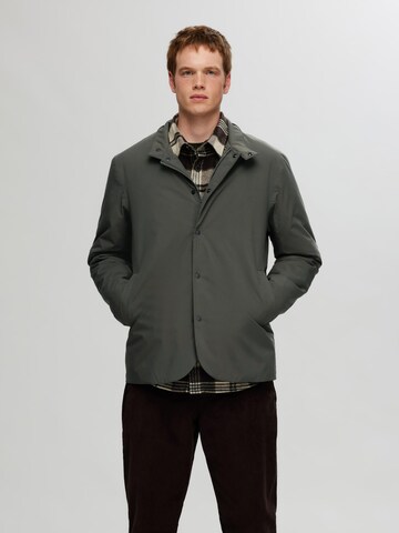 Veste mi-saison SELECTED HOMME en vert : devant