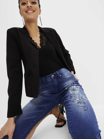 bonprix Skinny Jeans in Blauw