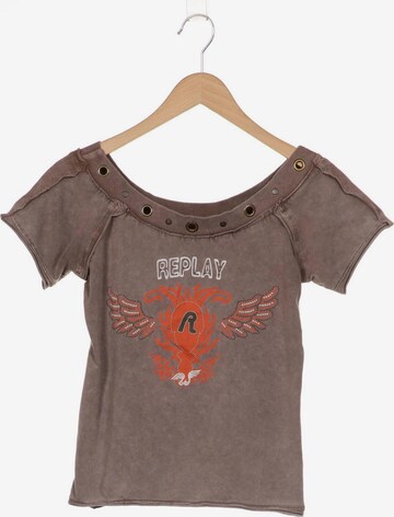 REPLAY Top & Shirt in XL in Brown: front