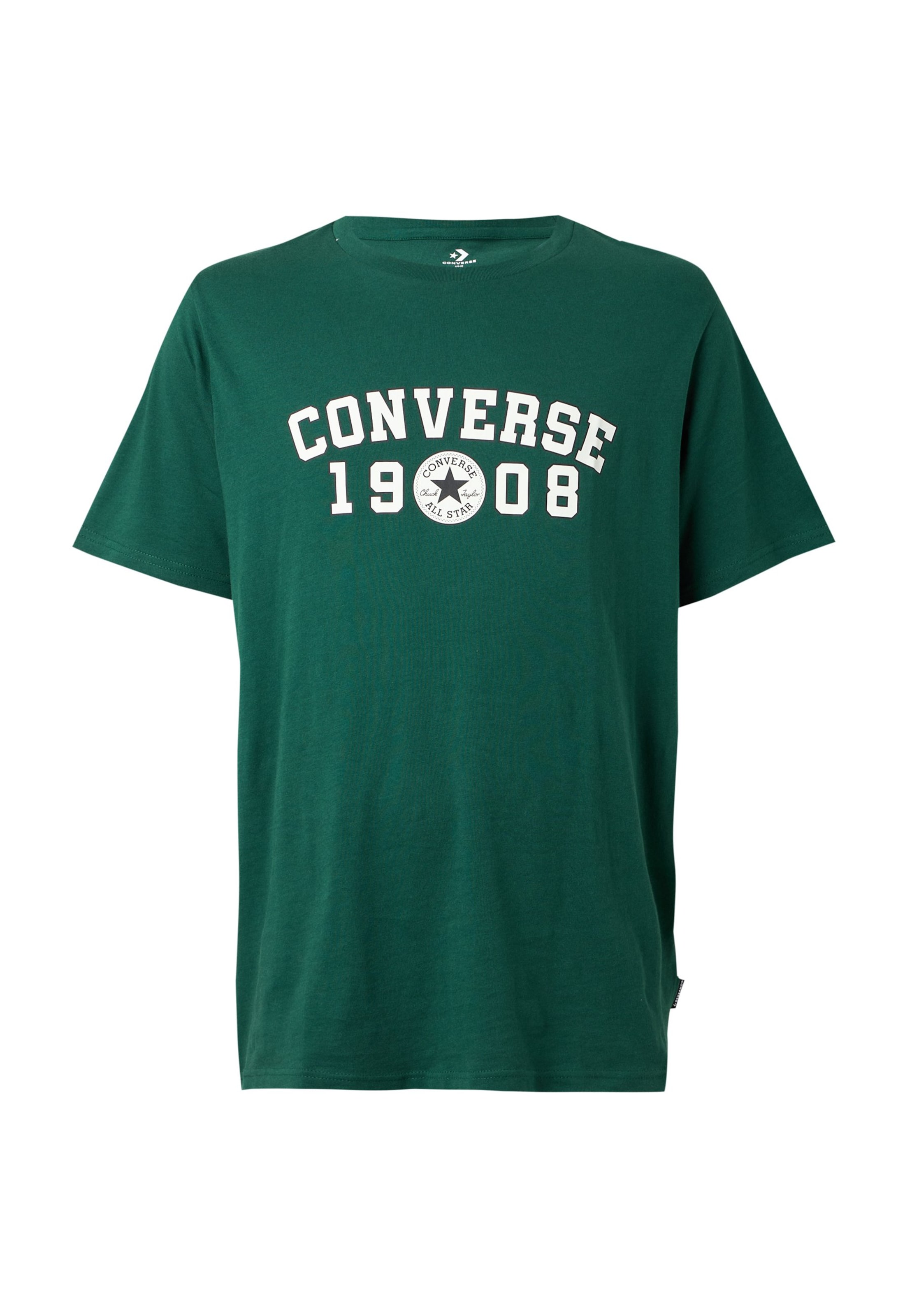 CONVERSE Тениска '1908' в зелено: отпред