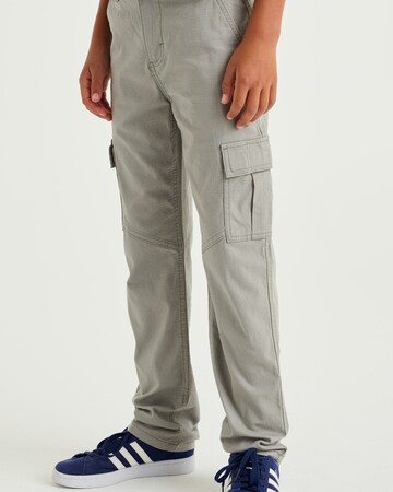 WE Fashion Regular Trousers in Grey: front