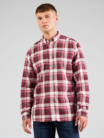 Pepe Jeans Regular fit Button Up Shirt 'Cressing' in Red: front