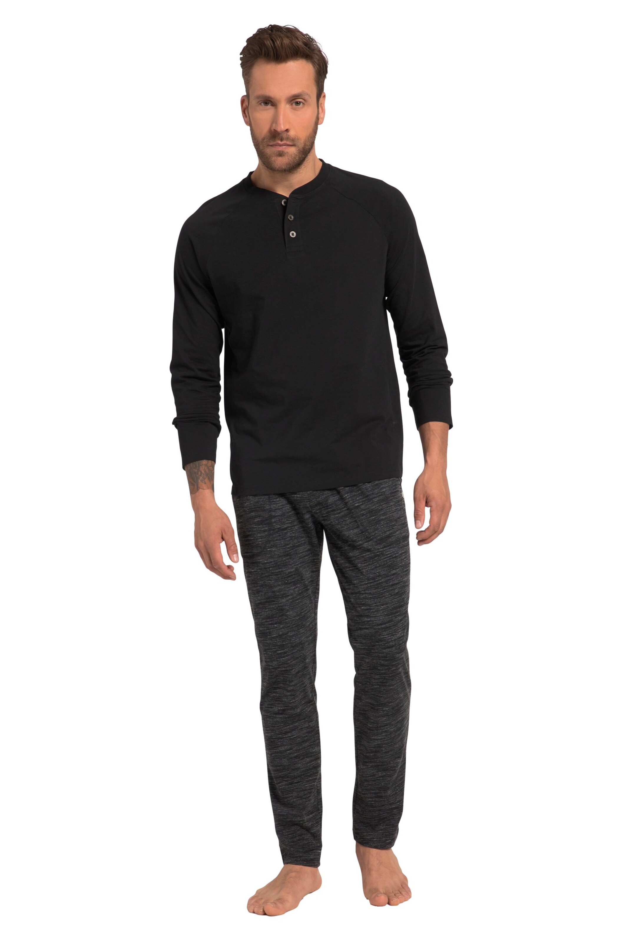 JP1880 Pyjama in Schwarz