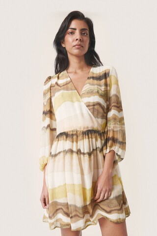 SOAKED IN LUXURY Kleid 'Josefine ' in Beige: Vorderseite