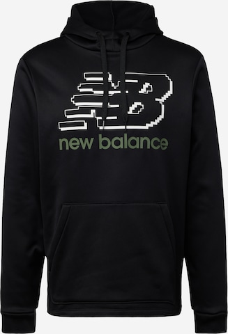 new balance Sportsweatshirt 'Tenacity' in Zwart: voorkant