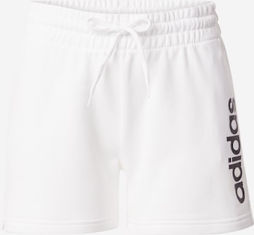 ADIDAS SPORTSWEAR - Regular Calças de desporto 'Essentials' em branco: frente