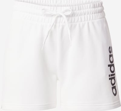 ADIDAS SPORTSWEAR Calças de desporto 'Essentials' em preto / branco, Vista do produto