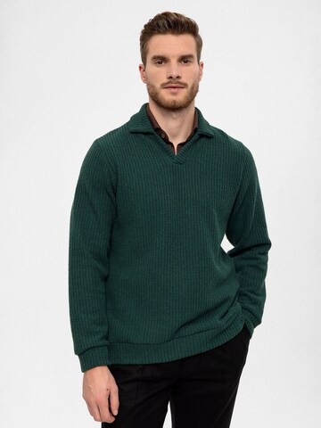 Pull-over Antioch en vert : devant