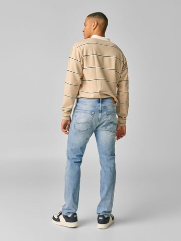 Coupe slim Jean 'Clark' JACK & JONES en bleu