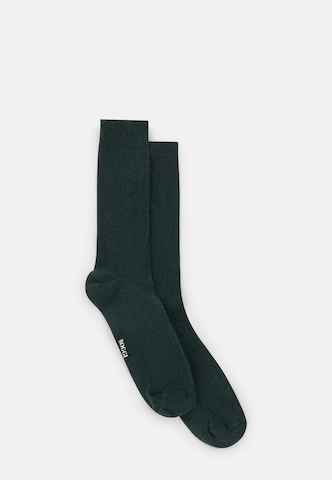 Chaussettes Boggi Milano en vert : au dessus