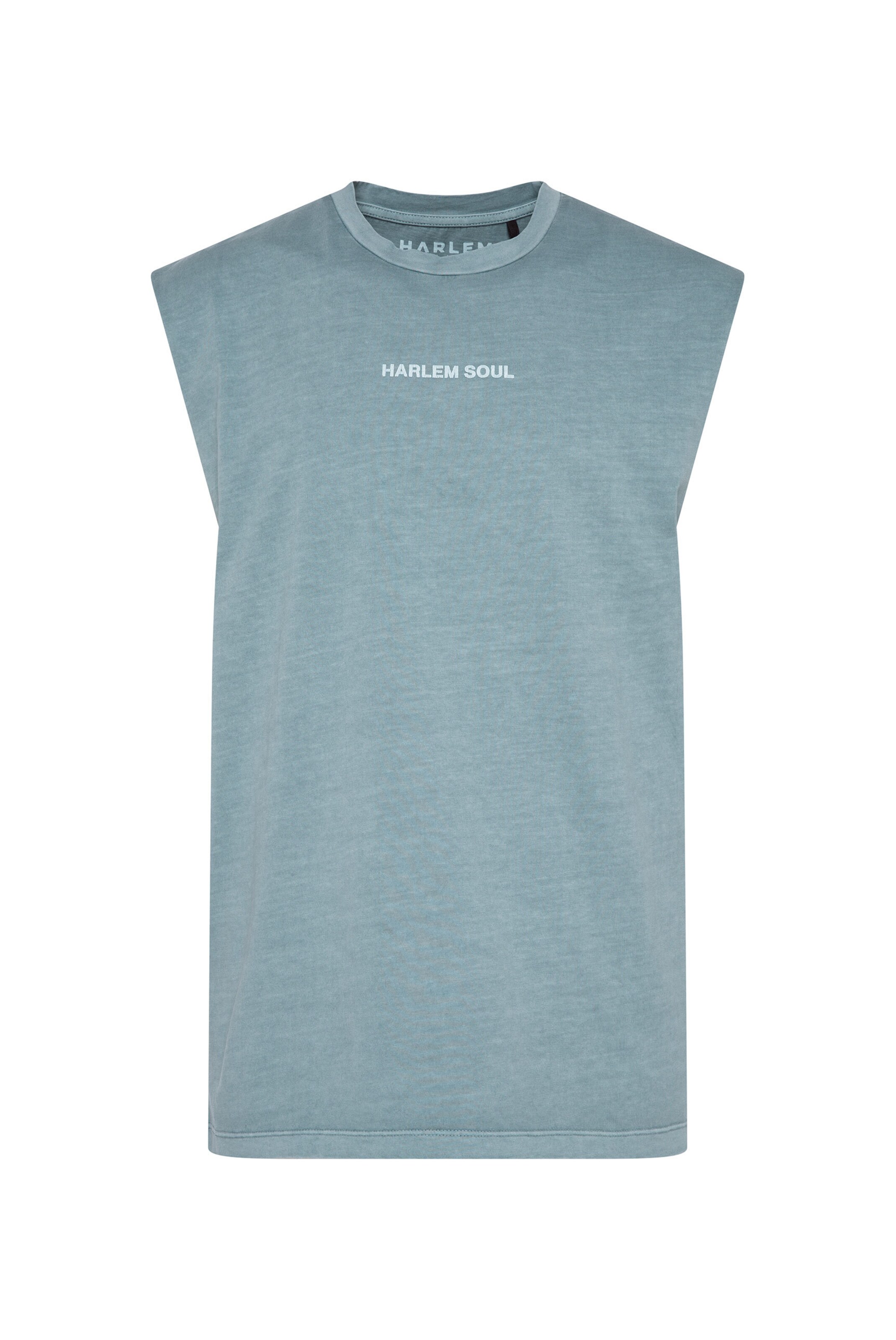 Harlem Soul THE-O Muskelshirt printed in Blau: Vorderseite