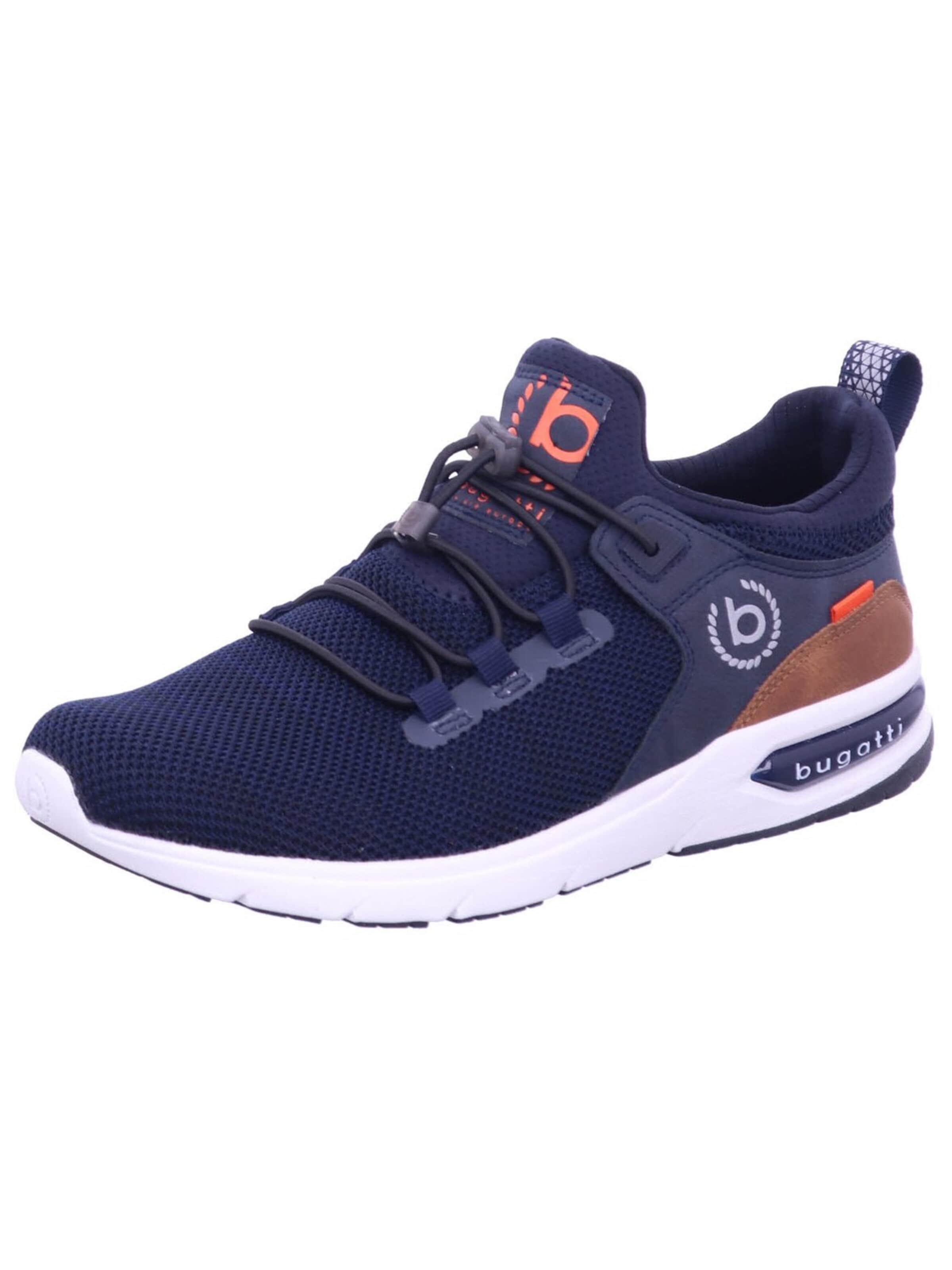 bugatti Slippers 'Slipper Herren 342658606900 4100 Kunststoff (Synthetik) in blau' in Blue: front