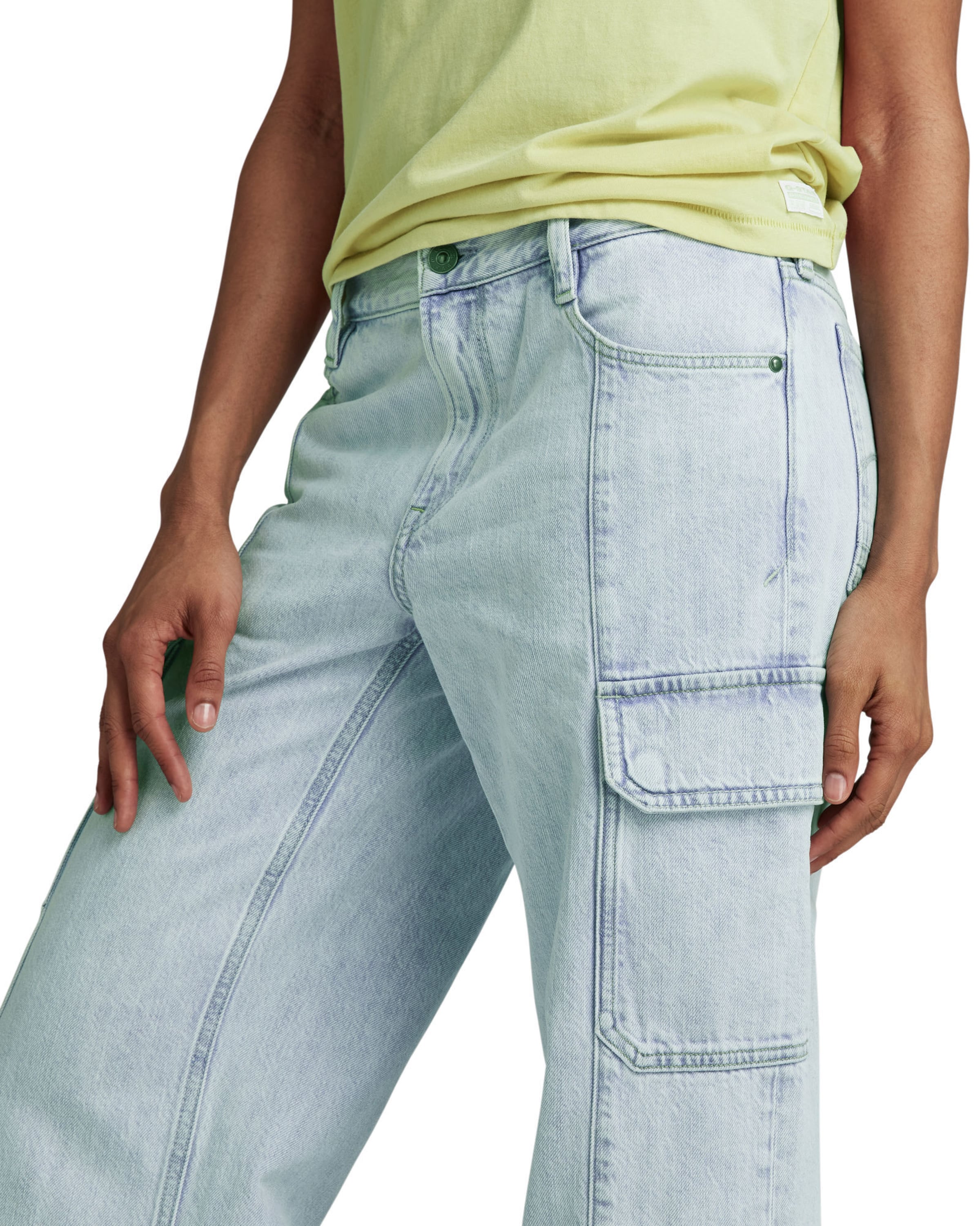 G-STAR Zvonové kalhoty Džíny s kapsami 'Judee' – modrá