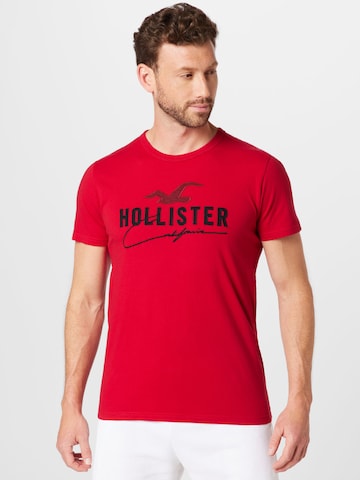 HOLLISTER Tričko - Červená: predná strana