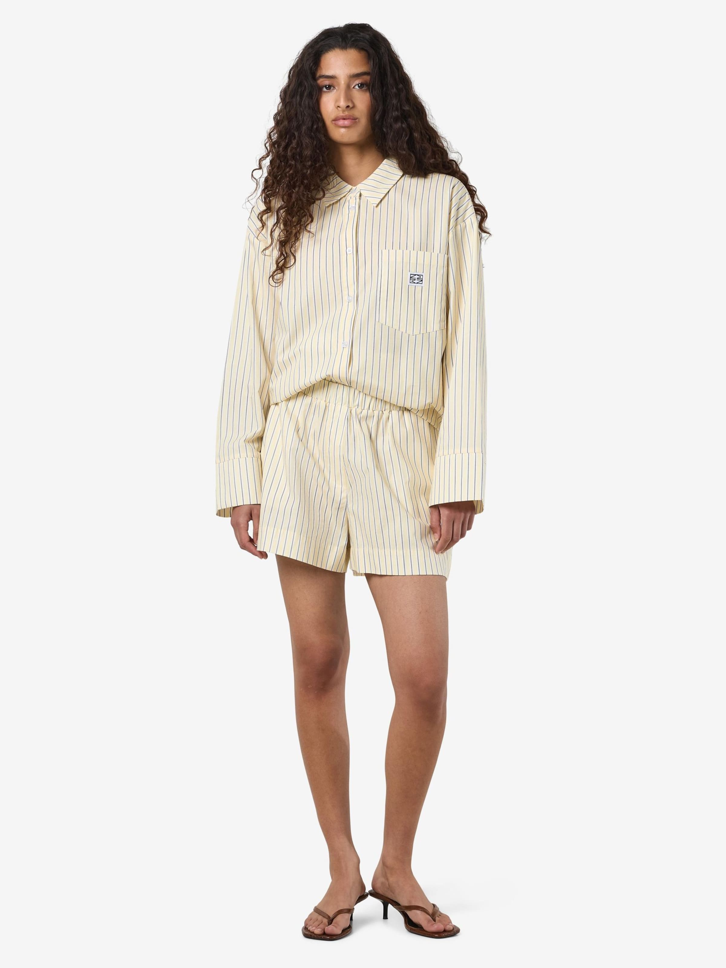 Wide Leg Pantalon Noisy may en jaune