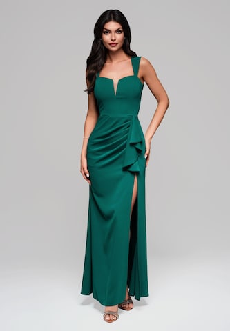 Ombre Evening dress in Green: front
