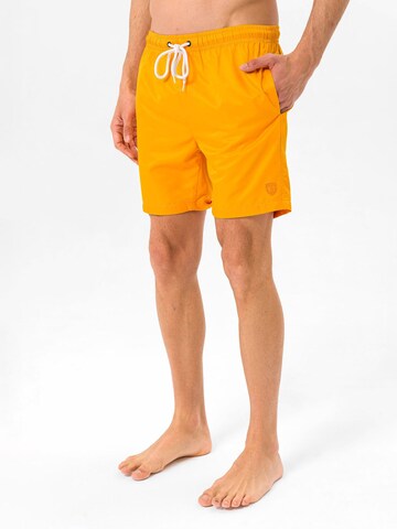 Shorts de bain Daniel Hills en orange : devant