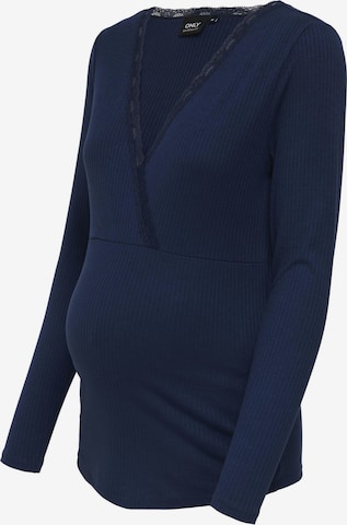 Only Maternity - Camiseta 'OLMIpass' en azul: frente