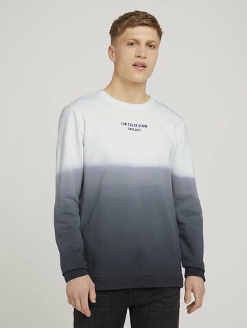 TOM TAILOR DENIM Sweatshirt in Blauw: voorkant