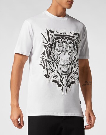 Plein Sport Shirt 'Thunder Tiger' in White