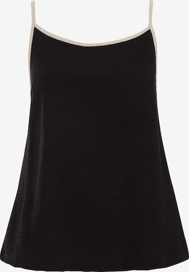 WE Fashion Toppi värissä beigenharmaa / musta, Tuotenäkymä