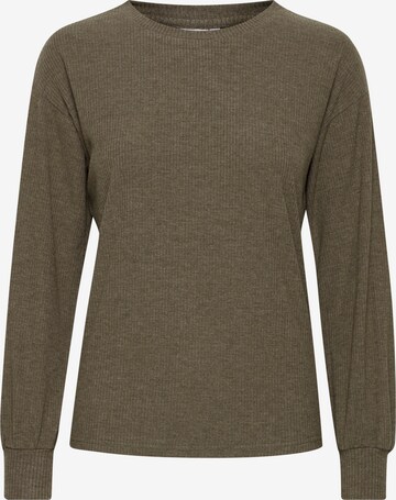 ICHI Sweatshirt 'IHKYLA LS' in Groen: voorkant