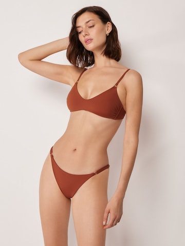CALZEDONIA Bralette Bikini Top 'Premium Fit' in Brown