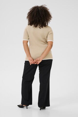Pull-over 'Izzy' KAFFE CURVE en beige