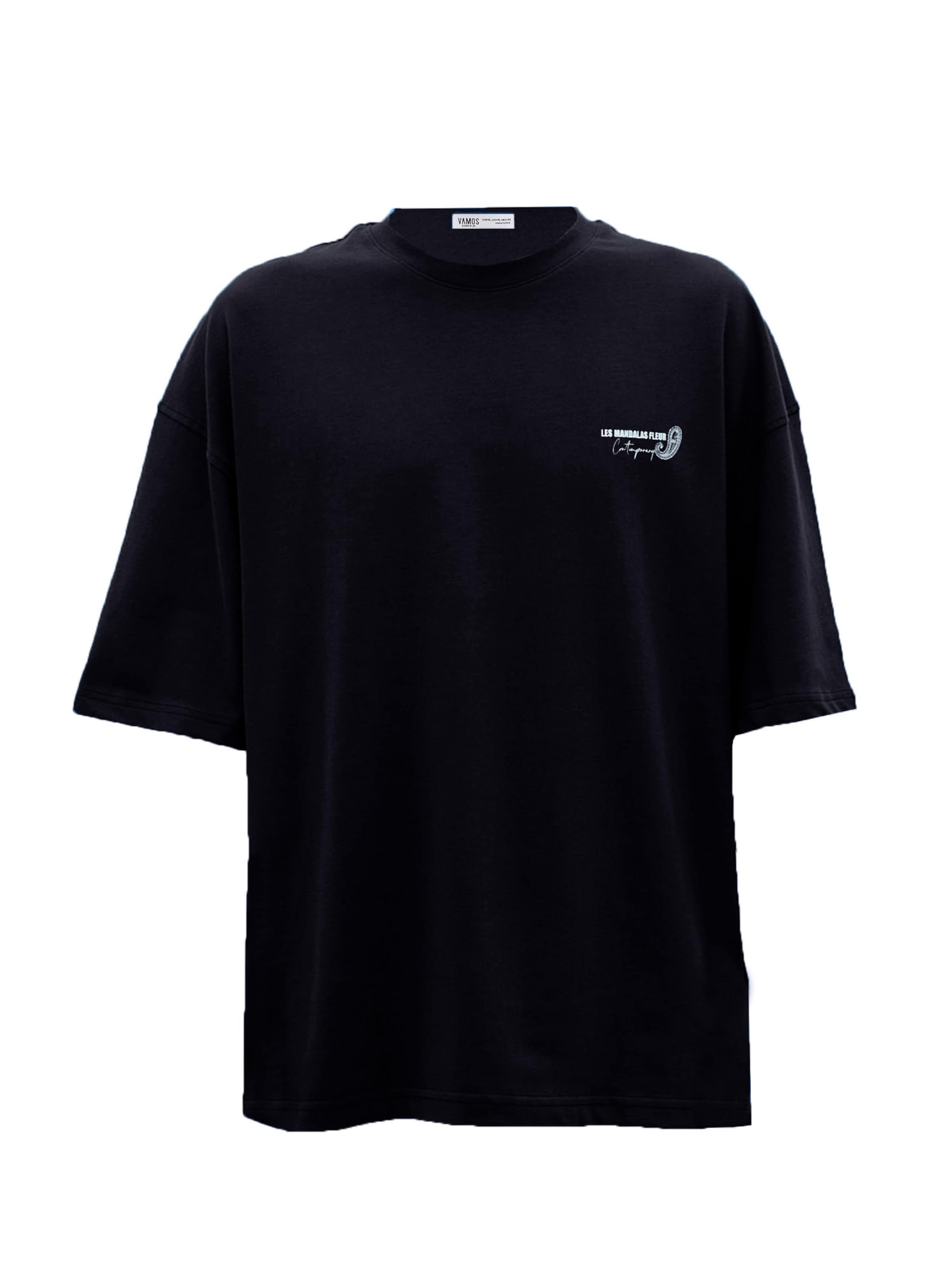 melns VAMOS CLO T-Krekls: no priekšpuses