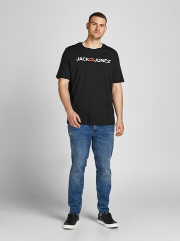 Jack & Jones Plus T-shirt i svart