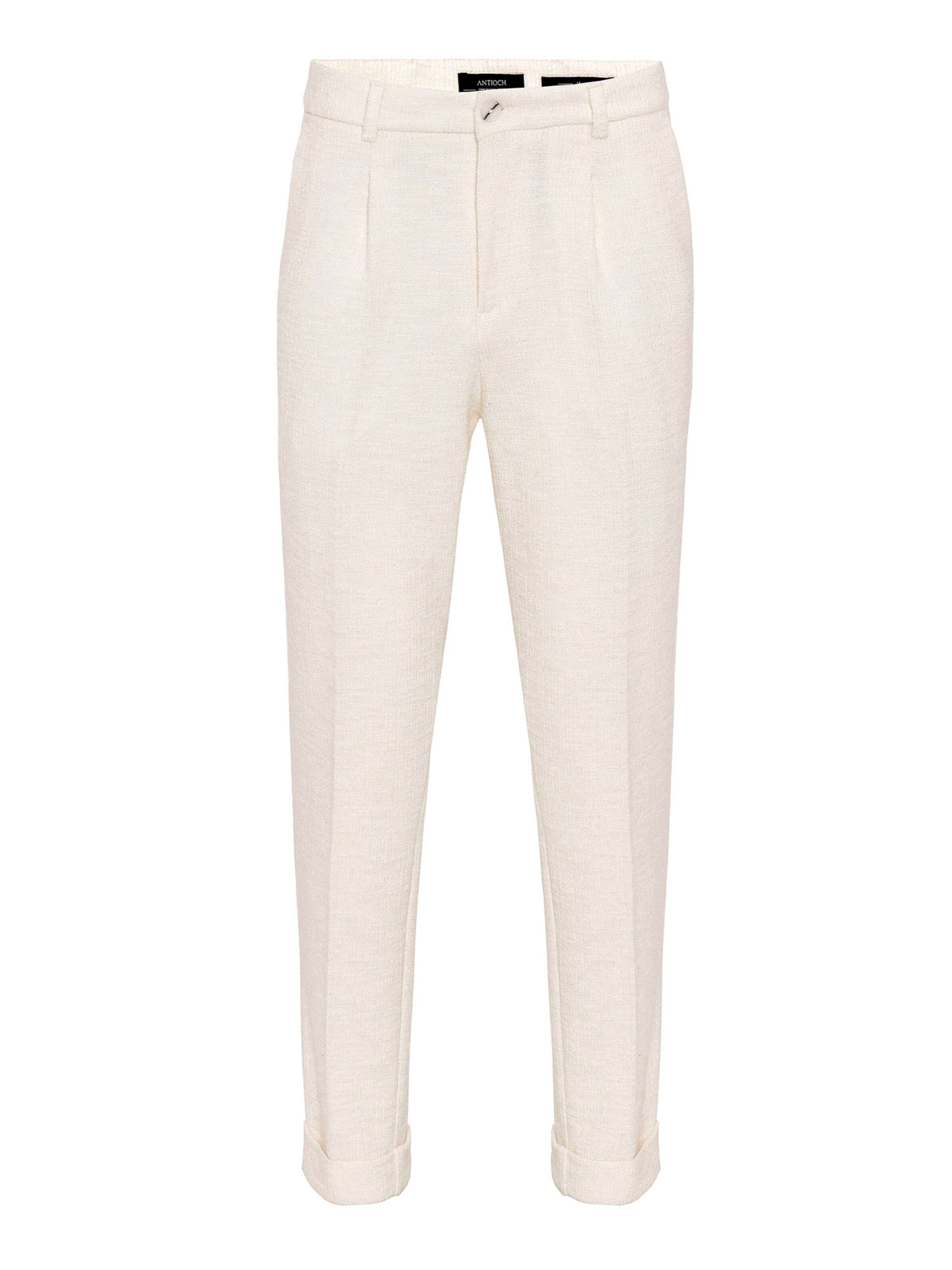 Antioch Loosefit Παντελόνι με τσάκιση σε μπεζ: μπροστά