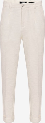 Antioch Loose fit Trousers with creases in Beige: front