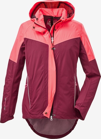 KILLTEC Outdoor Jacket 'Kos' in Pink: front