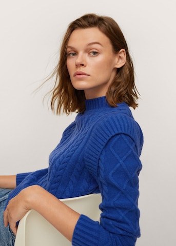 MANGO Pullover 'Bunny' in Blau