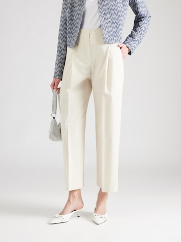 Loosefit Pantalon à pince 'Tulotta' BOSS en beige : devant