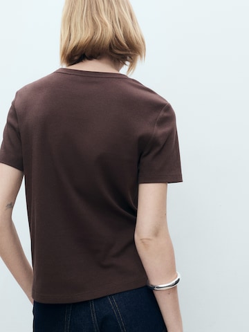 MANGO Shirt 'RITA' in Brown