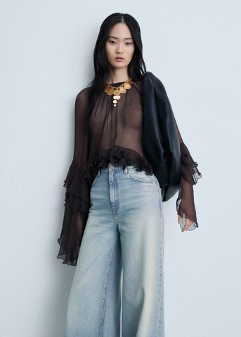 Wide Leg Jean 'DEVIN' MANGO en bleu