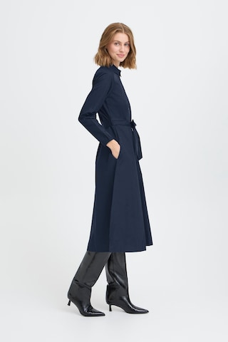 Robe-chemise 'FANTY' ICHI en bleu