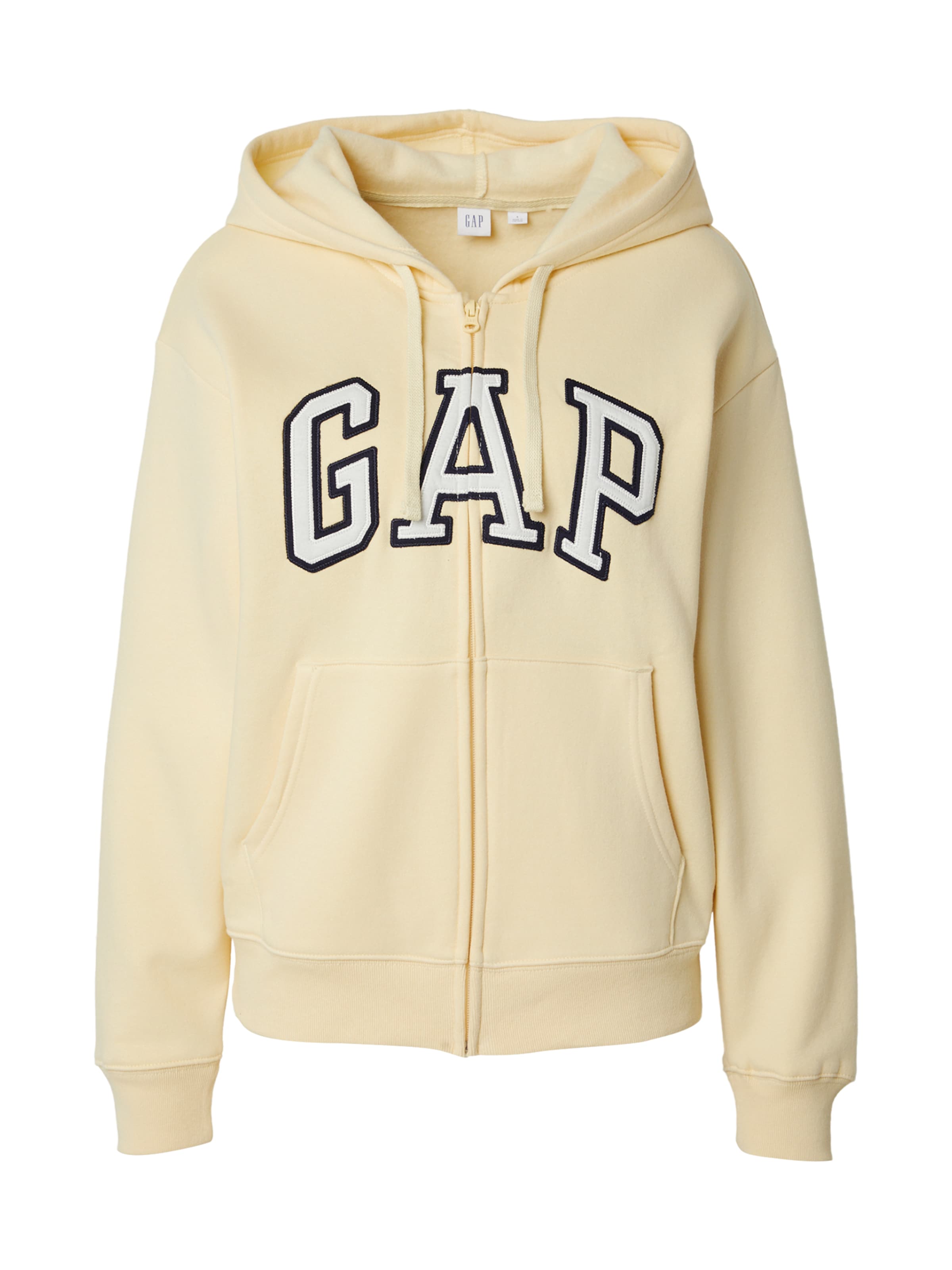 GAP Bluza rozpinana 'HERITAGE' w kolorze żółty: przód