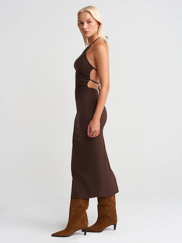 Dilvin Dress in Brown