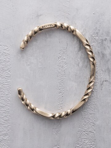Braccialetto 'TIME LOOP' di REYTEL in oro: frontale