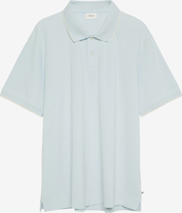 s.Oliver Men Big Sizes Shirt in Blue: front