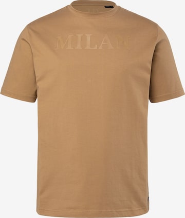 JP1880 Kurzarm T-Shirt in Beige: Vorderseite