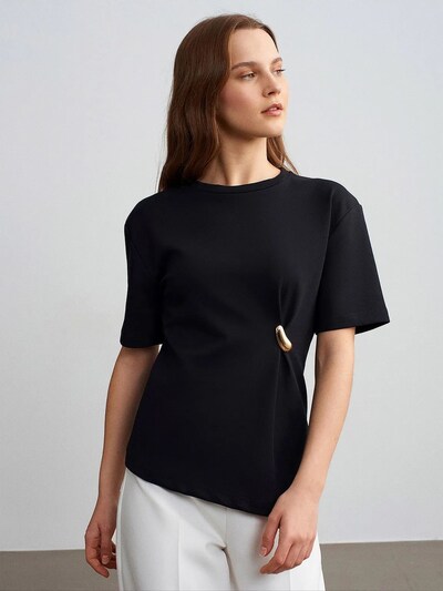 Dilvin T-shirt 'T-Shirts' en S en noir, Vue avec produit