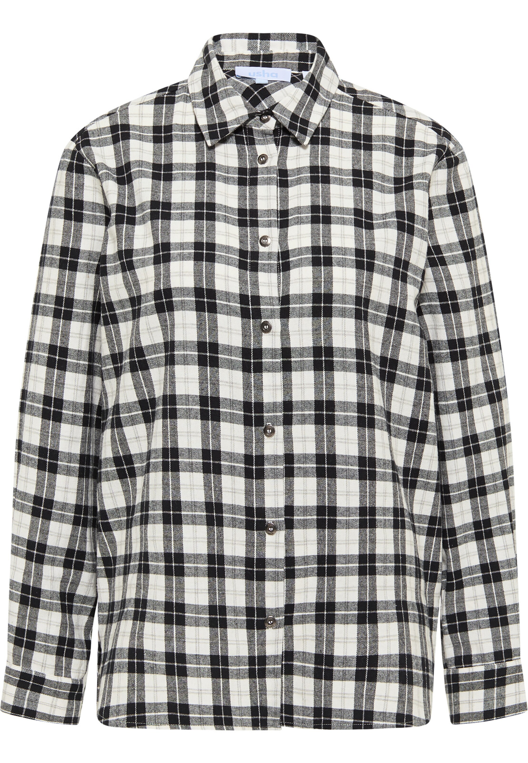 usha BLUE LABEL Bluzka w kolorze nakrapiany szary / czarny / białym, Podgląd produktu