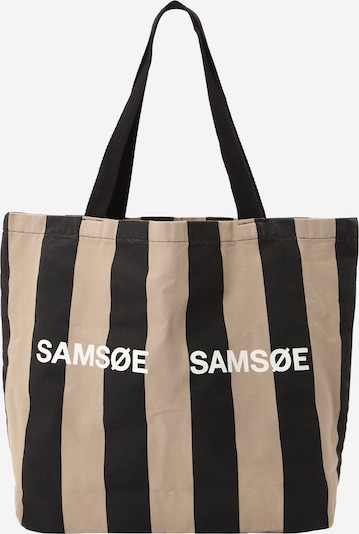 Samsøe Samsøe Shopper torba 'Frinka' u bež siva / crna / bijela, Pregled proizvoda
